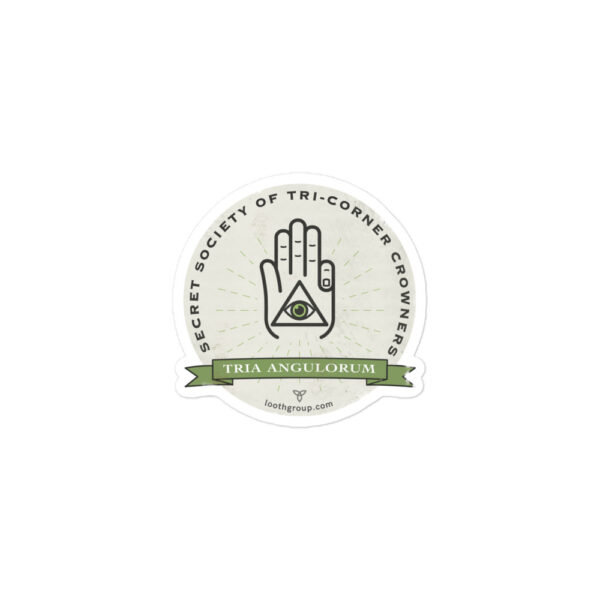 Secret Society Of Tri Corner Crowners Sticker - Image 2